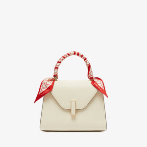 ヴァレクストラ LOVE シルクバンド ホワイト/クリムゾンレッド