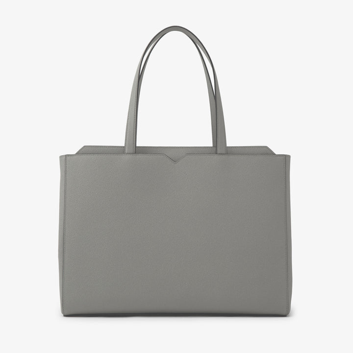 ヴァレクストラ Vライン ホリゾンタル ショッピングバッグ セメントグレー