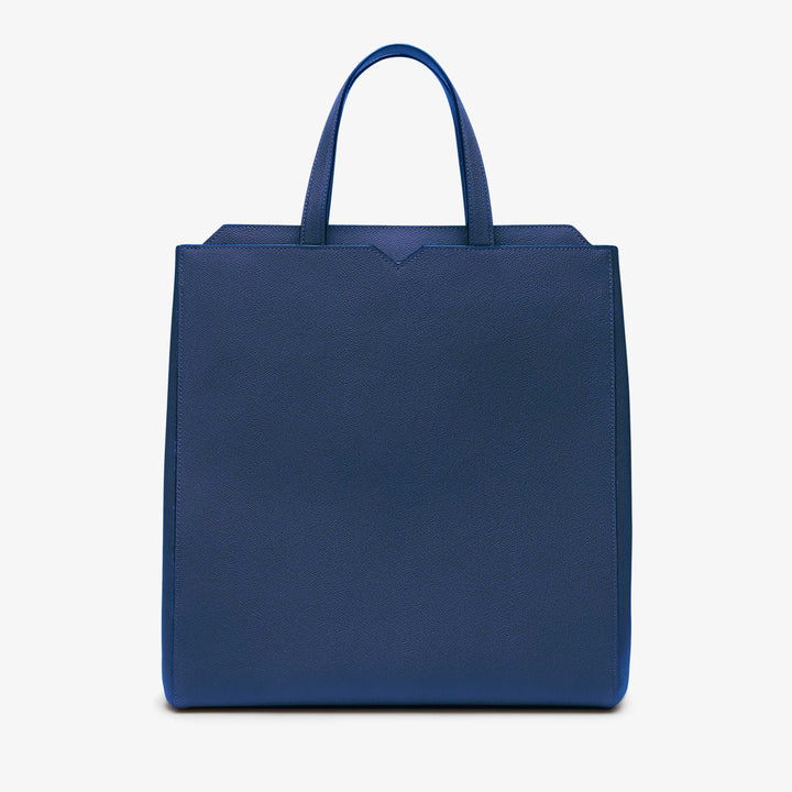 ヴァレクストラ Vライン ヴァーチカル ショッピングバッグ サファイアブルー