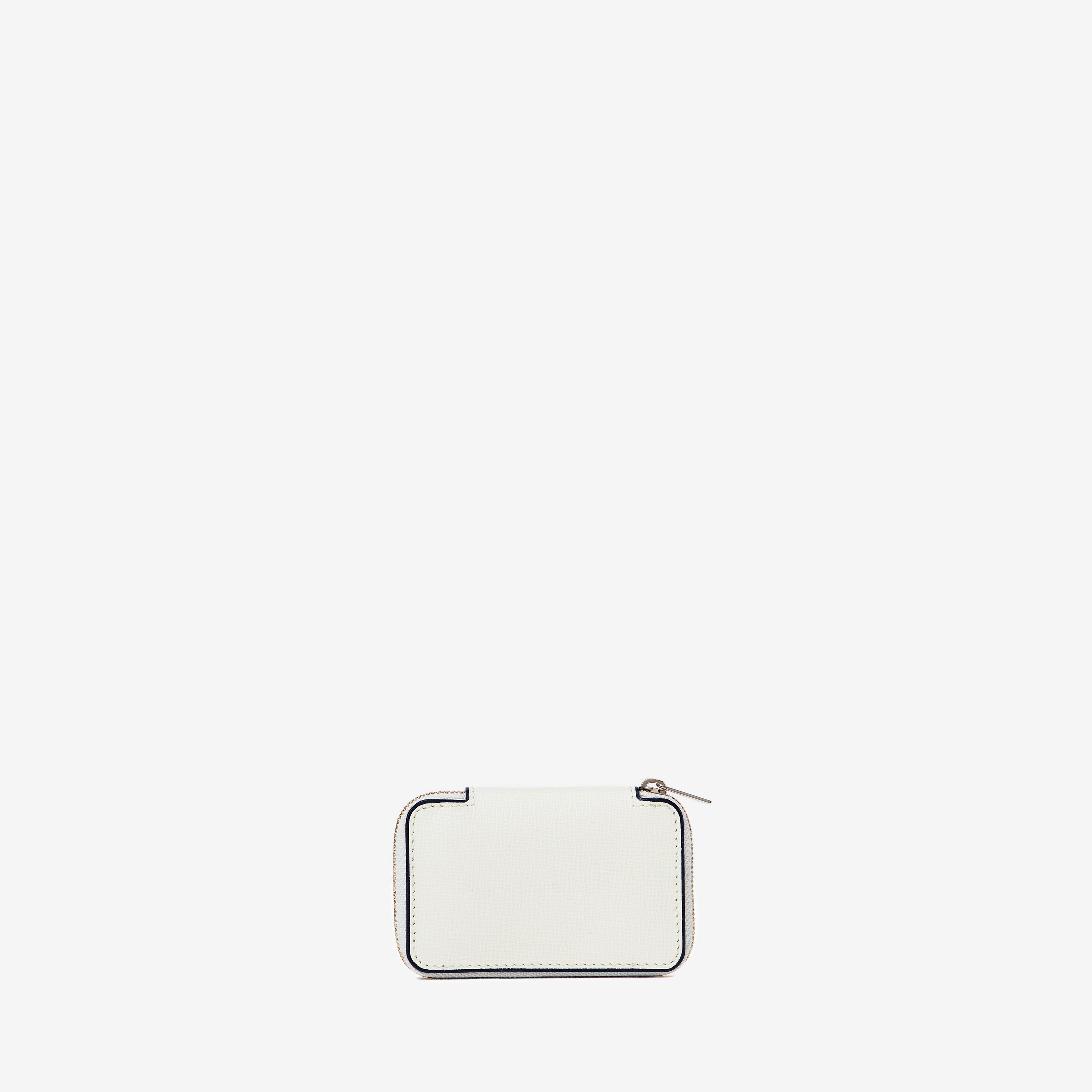 ★新品未使用★Valextra ラウンドジップ　 ミニウォレット　ダークグレー ラウンドジップ ミニ ウォレット – Valextra - ヴァレクストラ