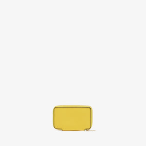 ヴァレクストラ ラウンドジップ ミニ ウォレット イエロー