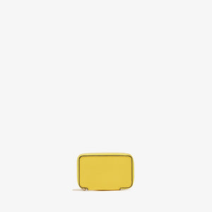 ヴァレクストラ ラウンドジップ ミニ ウォレット イエロー