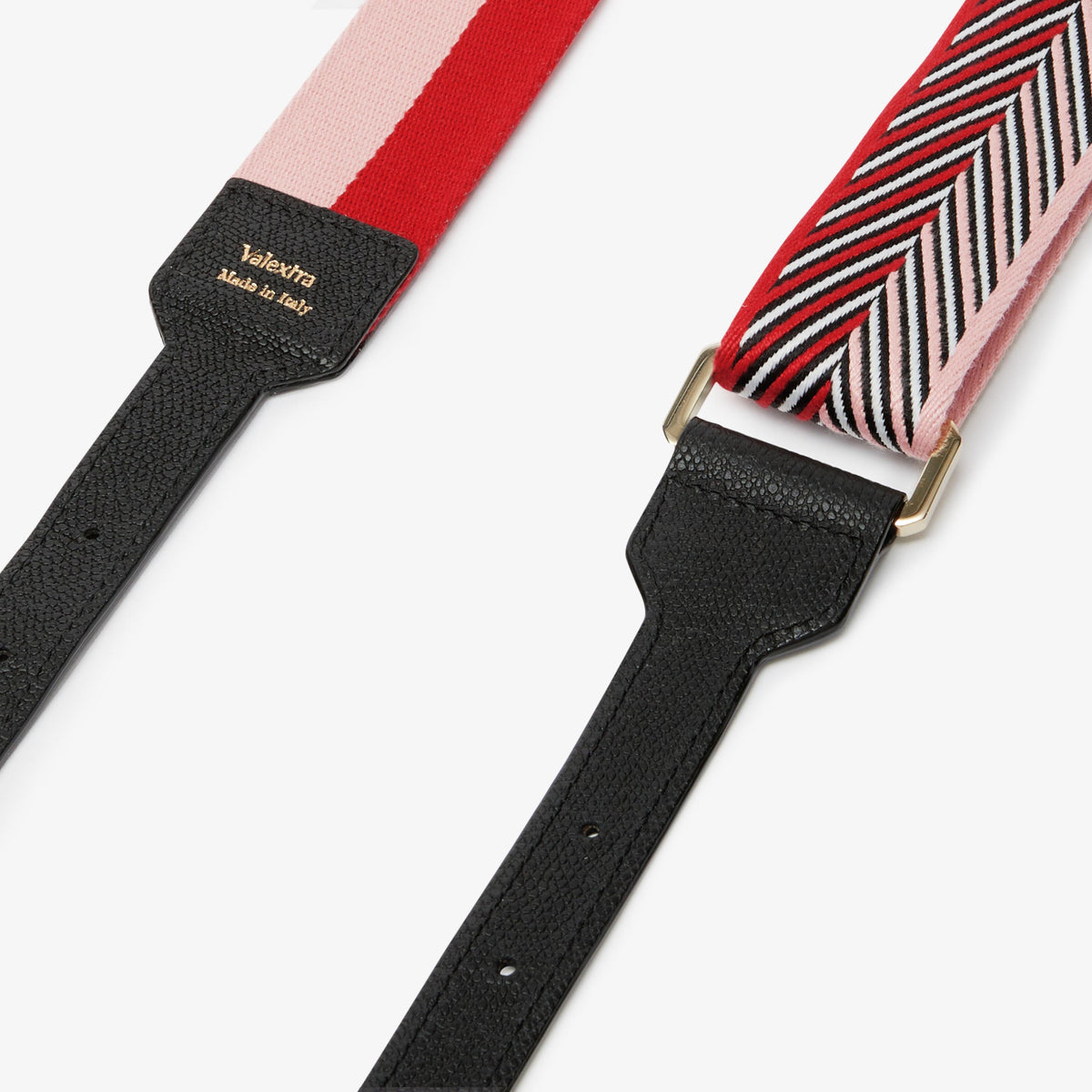 ヴァレクストラバッグ赤ショルダーストラップ付き