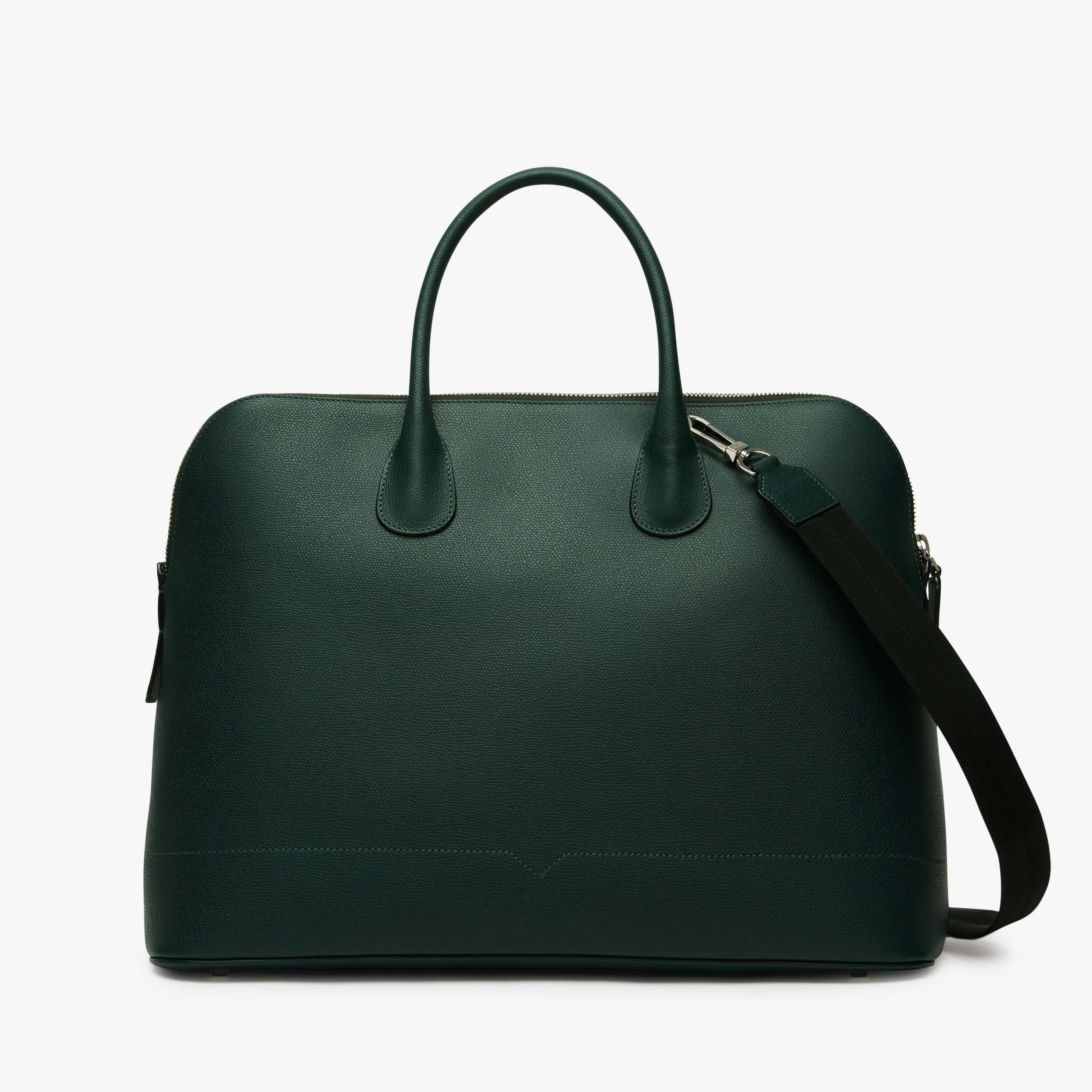 Valextra my logo ボストンバッグ 黒 レザー 保存袋付き Black Leather office tote bag with zip | Valextra My Logo