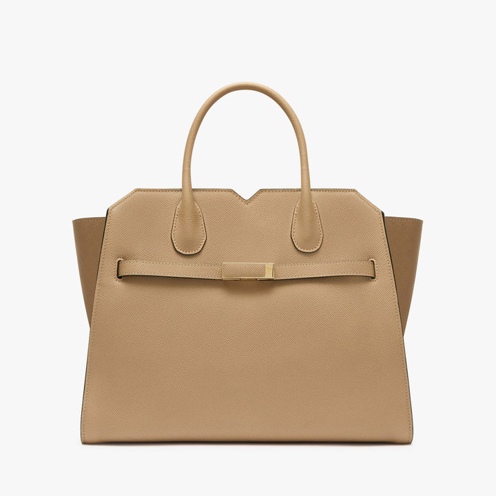 ヴァレクストラ 2ハンドル ミラノバッグ ミディアム カシミア