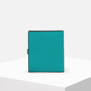 ヴァレクストラ スナップ付き二つ折り 6カード アクアマリーナ