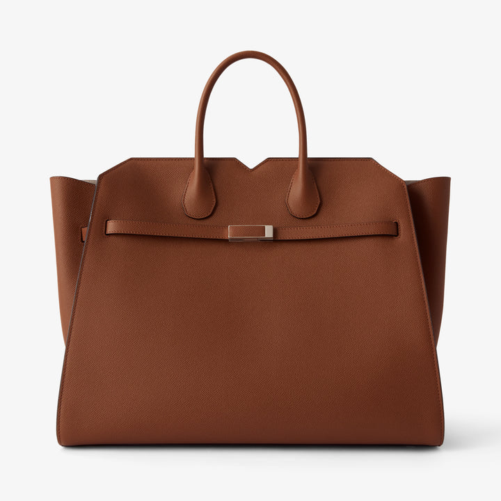 ヴァレクストラ 2ハンドル ミラノバッグ ラージ チョコレートブラウン