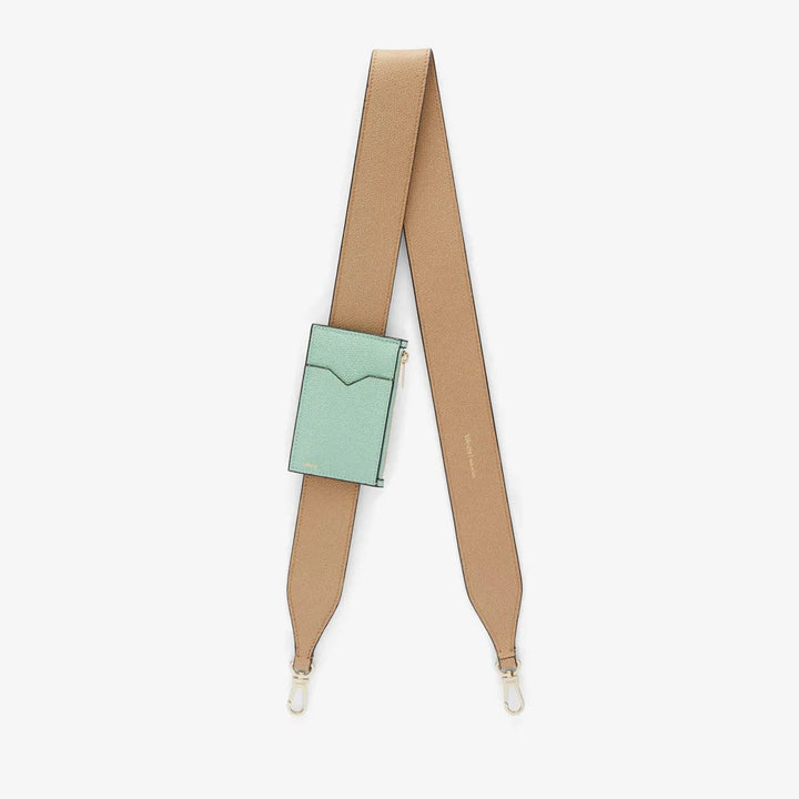 ヴァレクストラ ジップポケット付きショルダーストラップ カシミア/アクアグリーン