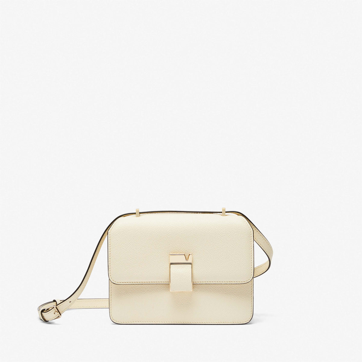 Valextra ヴァレクストラ Nolo ノーロ スモールショルダーバッグ Black Leather Mini shoulder bag | Valextra NoLo