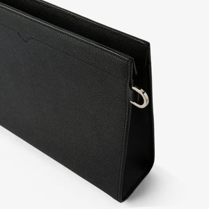 ヴァレクストラ　Vライン クラッチバッグ　ブラック