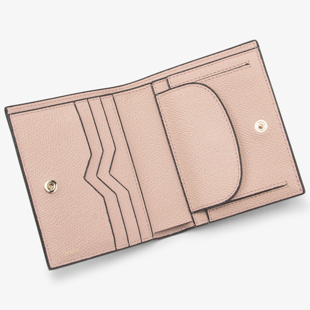 小銭入れ付きコンパクト二つ折り 3カード – Valextra