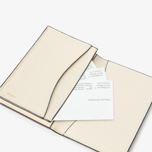 ヴァレクストラ　名刺ケース ラマージュ　ホワイト／ペオニア／ブラック