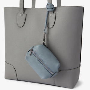 ヴァレクストラ　ストラップ付 ミニビューティポーチ　ナイアガラブルー