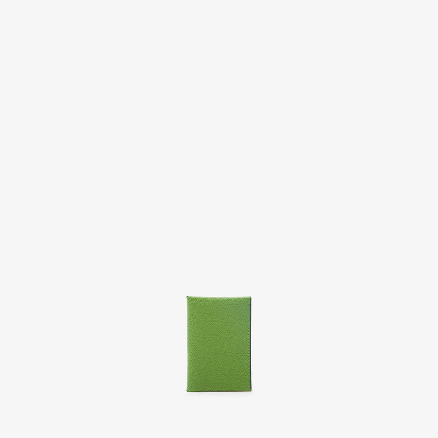 ヴァレクストラ　ボタン付き カードホルダー　グラスグリーン／ブラック