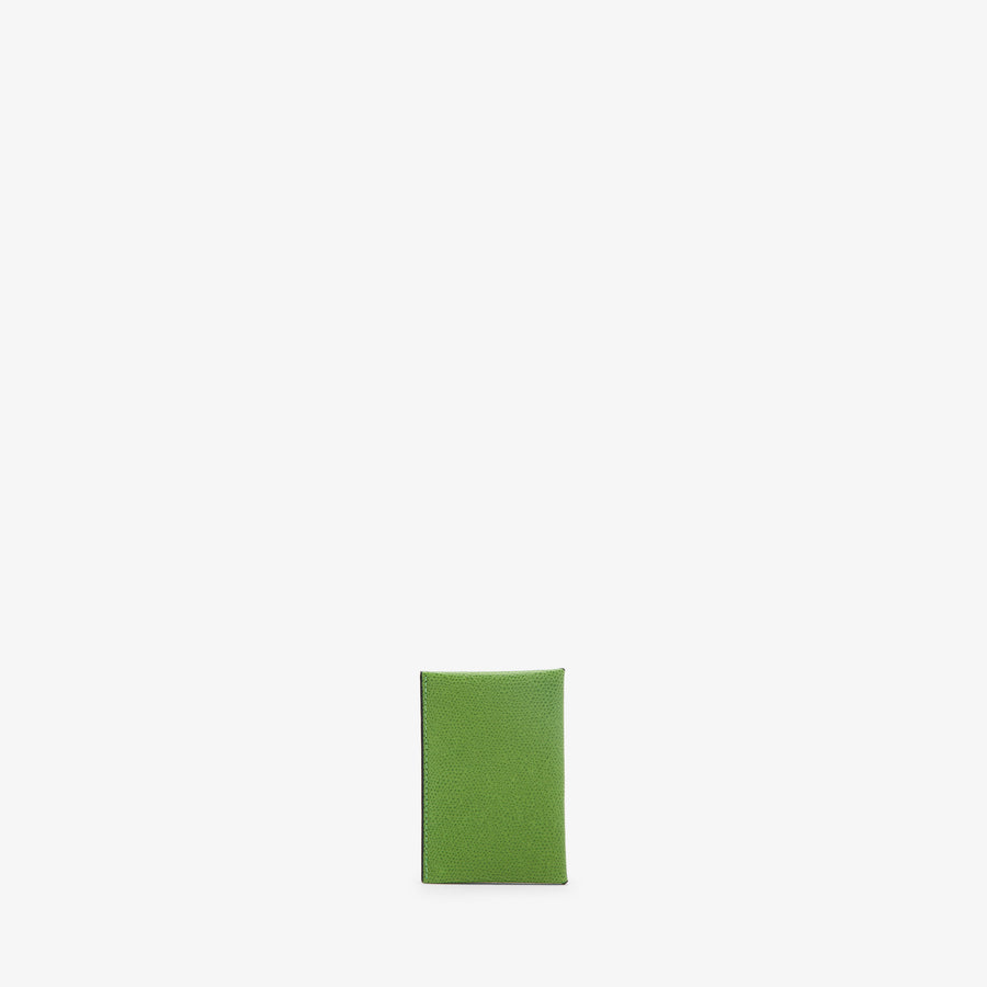 ヴァレクストラ　ボタン付き カードホルダー　グラスグリーン／ブラック