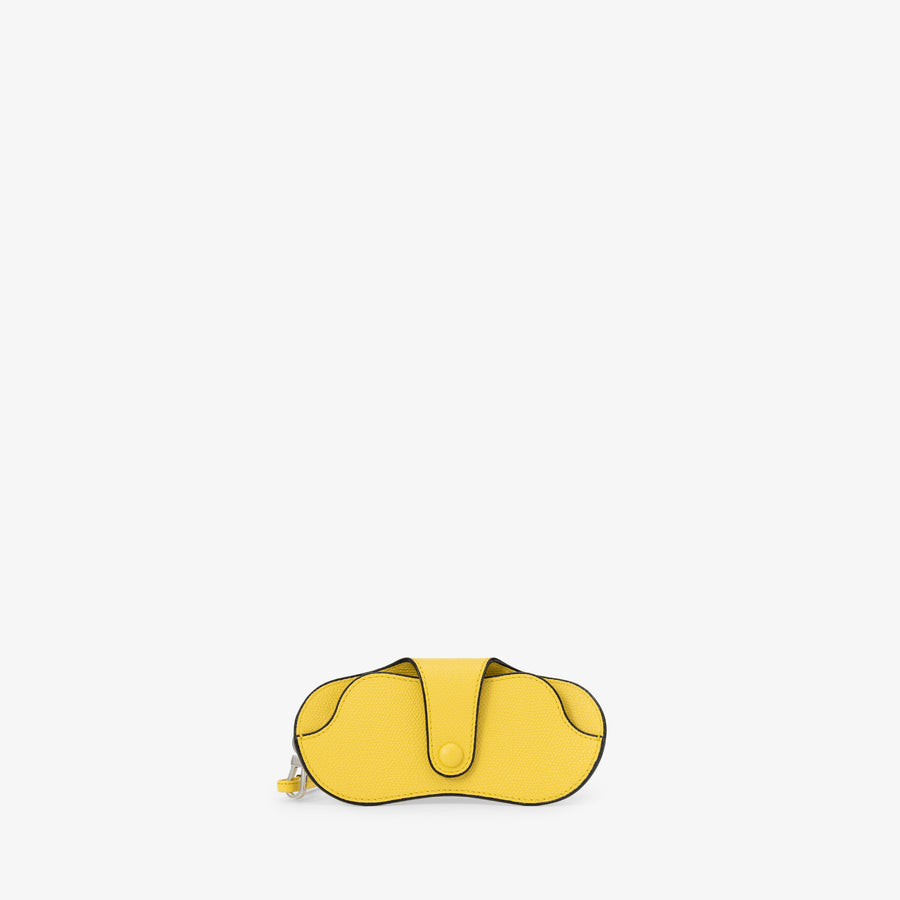 ヴァレクストラ　ストラップ付 メガネケース　イエロー