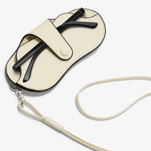 ヴァレクストラ　ストラップ付 メガネケース ウィンタースポーツ　ホワイト