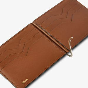 ヴァレクストラ　マネークリップ サブライム　チョコレートブラウン