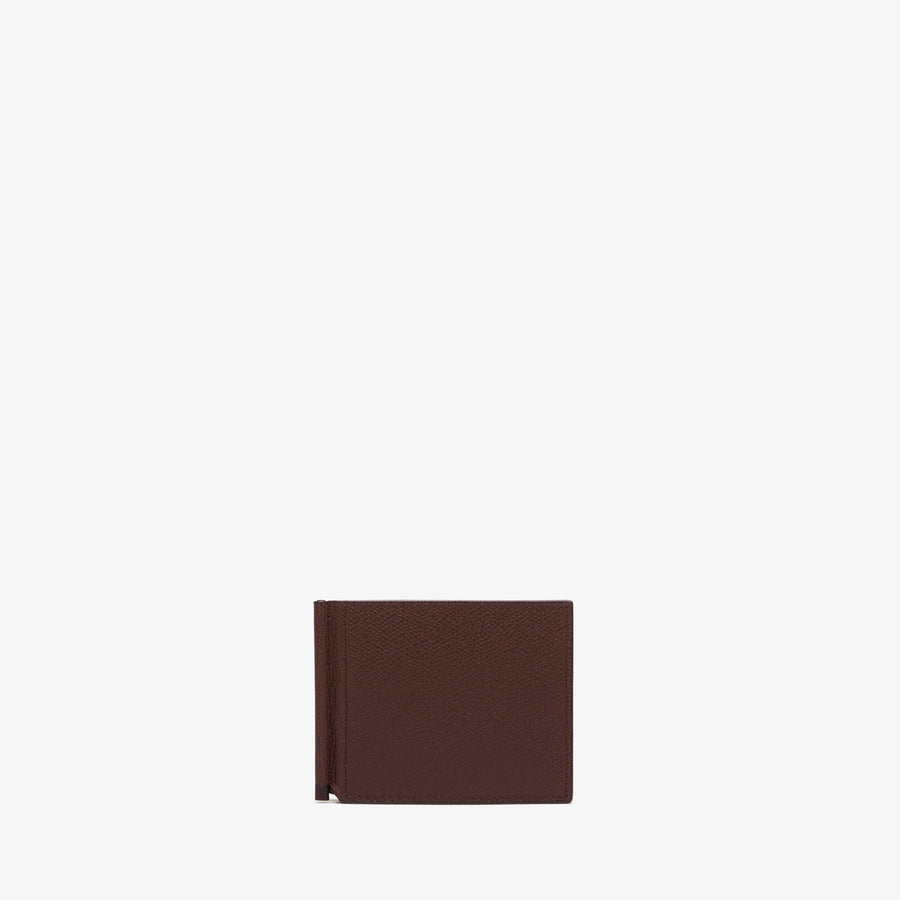 ヴァレクストラ　マネークリップ　コーヒーブラウン