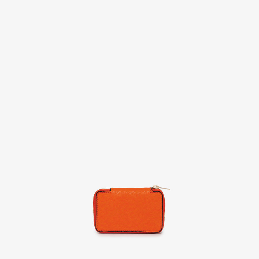ヴァレクストラ　ラウンドジップ ミニ ウォレット　オレンジ