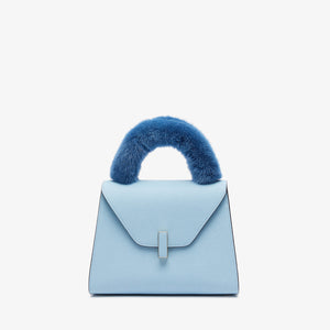 Valextra / ハンドルカバー ミンクファー ブルー イジィデ用 Valextra / ハンドルカバー ミンクファー ブルー イジィデ用
