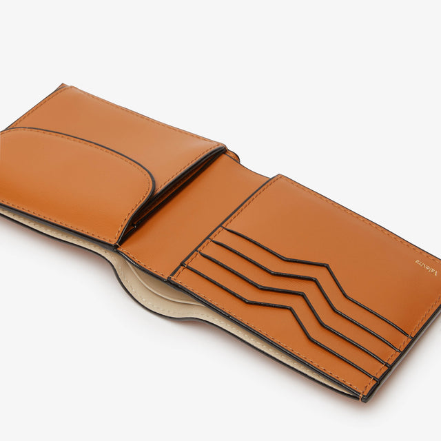 美品 Valextra 二つ折り 財布 マネークリップ ヴァレクストラ オレンジ Valextra - ヴァレクストラ 二つ折り財布 ウォレット