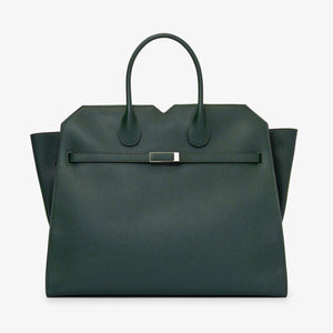 ヴァレクストラ　２ハンドル ミラノバッグ ラージ　ダークグリーン