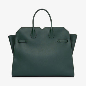 ヴァレクストラ　２ハンドル ミラノバッグ ラージ　ダークグリーン