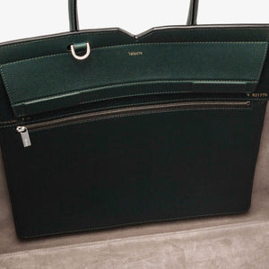 ヴァレクストラ　２ハンドル ミラノバッグ ラージ　ダークグリーン