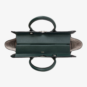 ヴァレクストラ　２ハンドル ミラノバッグ ラージ　ダークグリーン