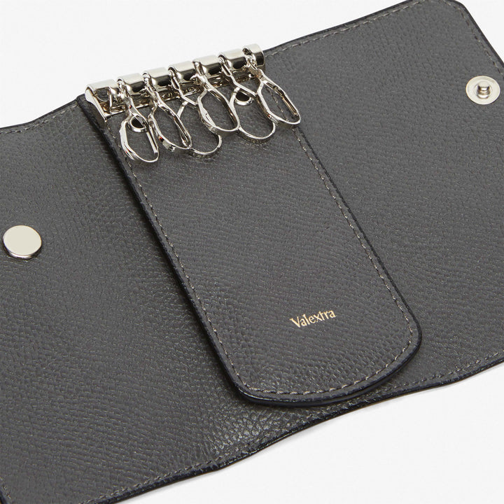 定価55000円　Valextra ストーングレー レザー 名刺入れ SGNL0024044L99CC99-