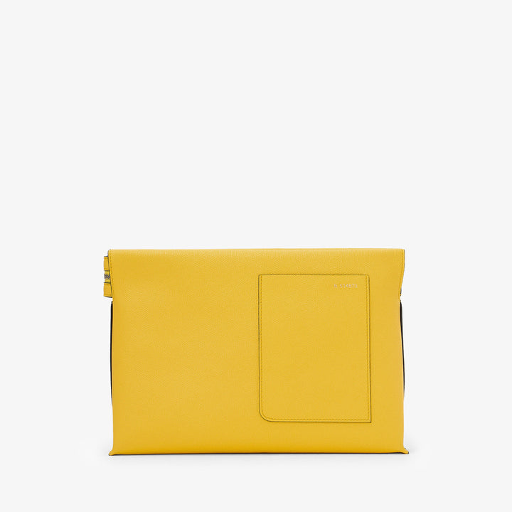 ヴァレクストラ　エンベロープ クラッチ　イエロー